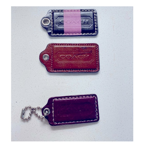 Coach Handbags - 3 XL Coach Hang Tag Bag Charms Fobs